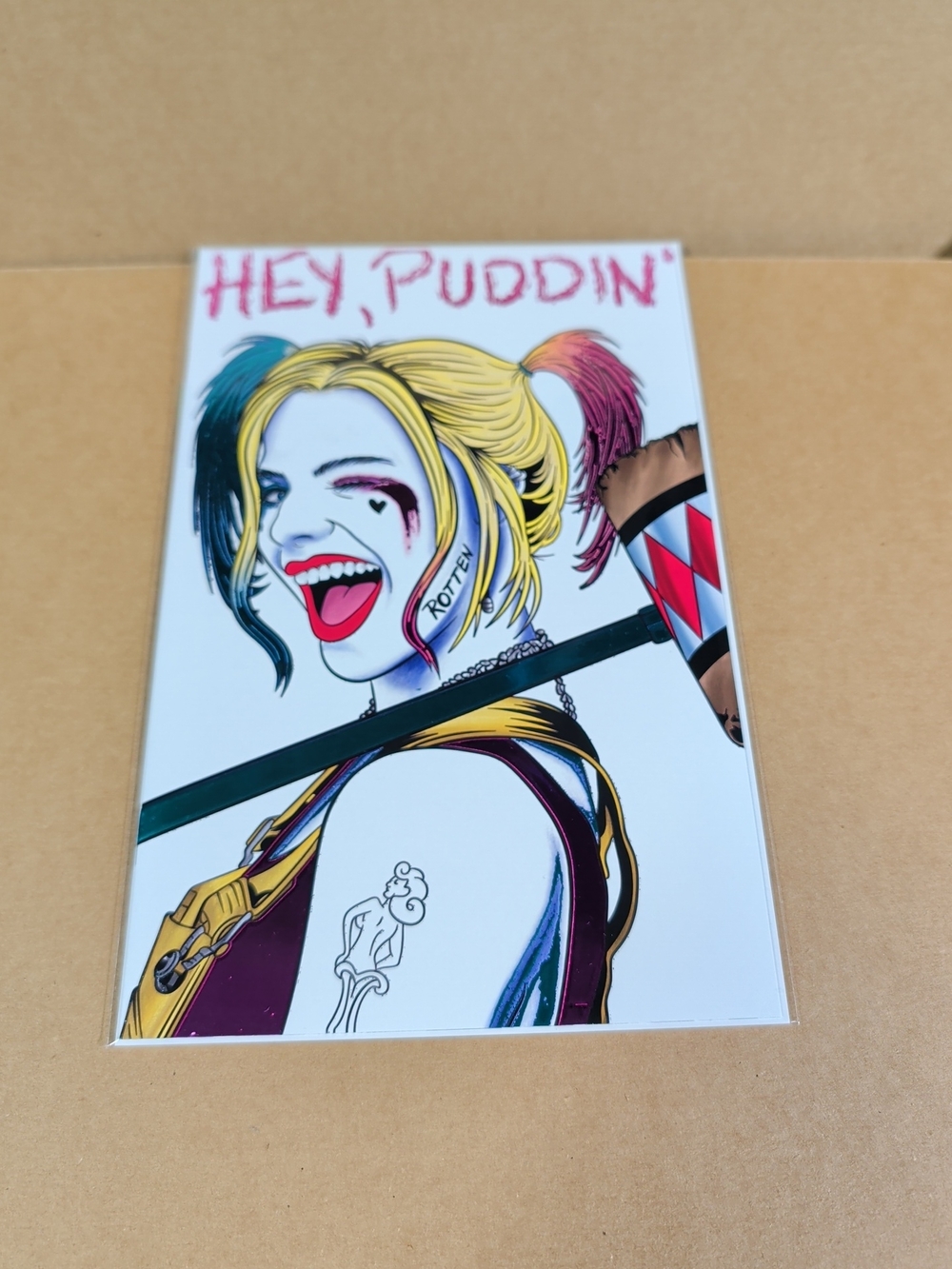 Harley Quinn Original Comic Art Drawing Scott Straka Ltd Edition